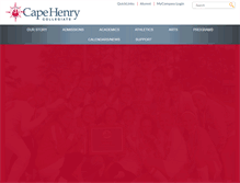 Tablet Screenshot of capehenrycollegiate.org